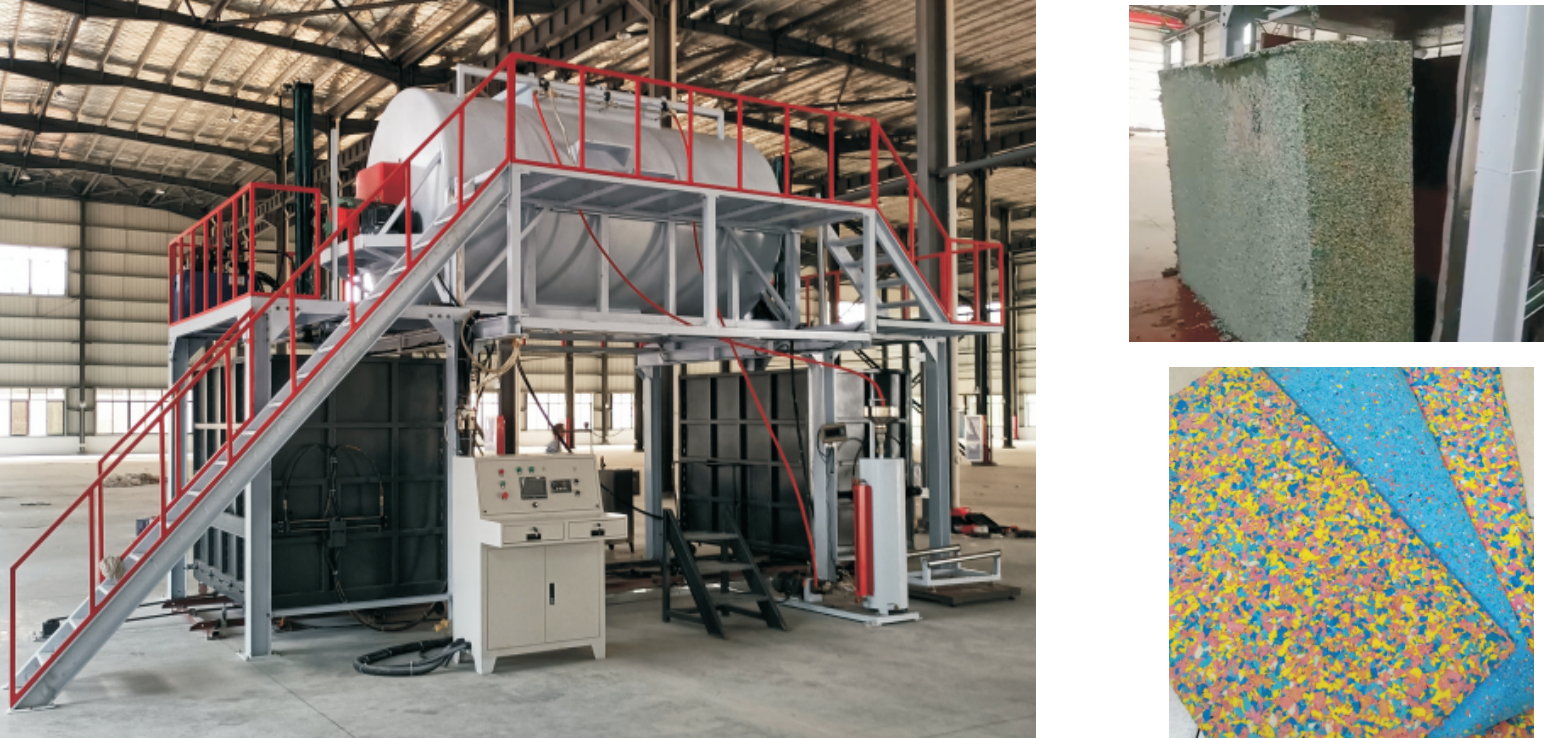Foam rebonded machine